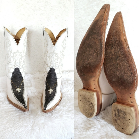 Vintage Mexican Western Boots 3x toe - Picture 13 of 15